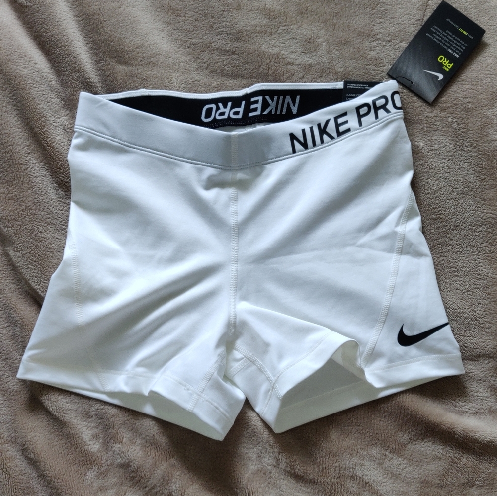 White Nike Pro Spandex